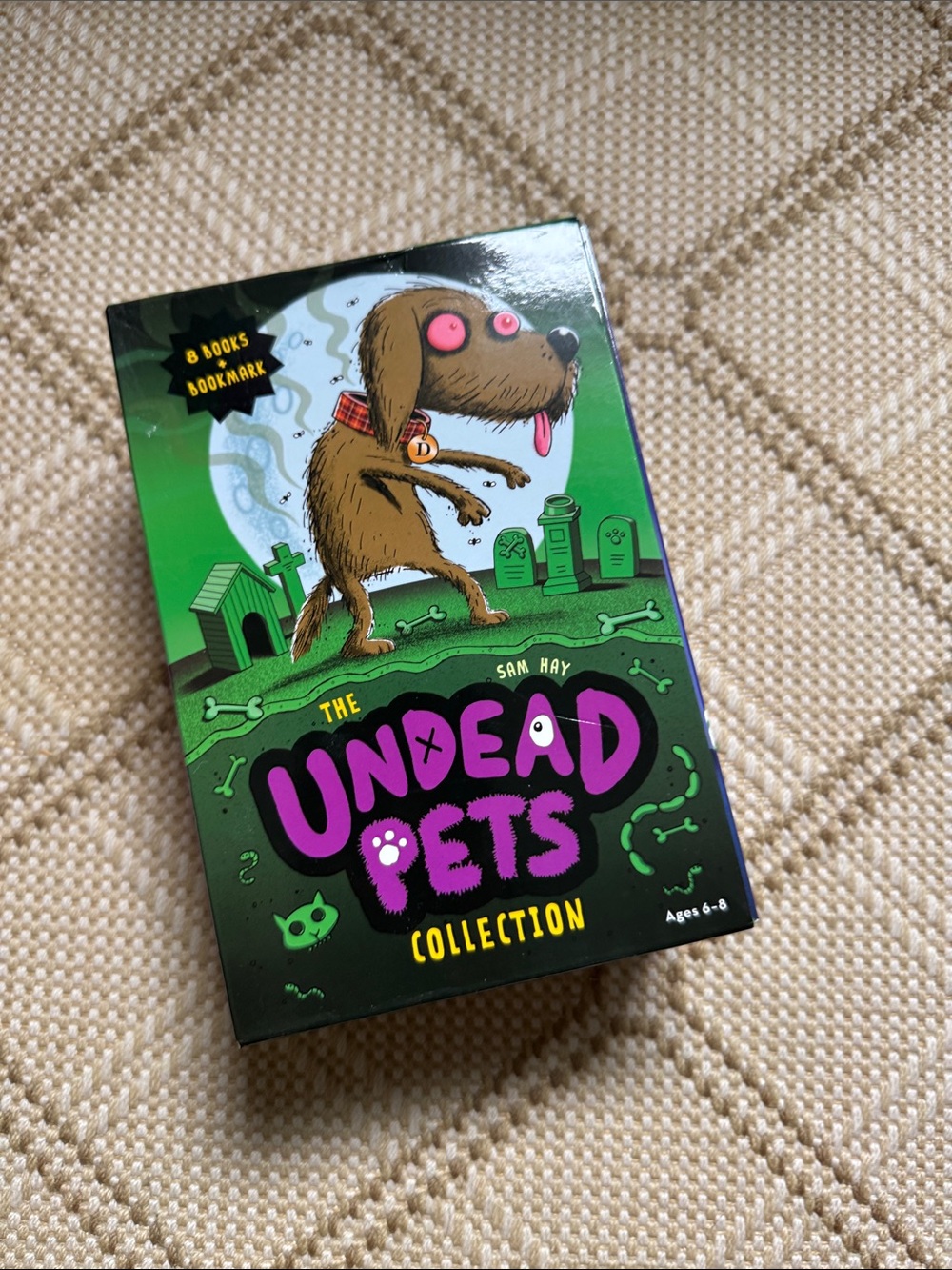 The Undead Pets 8 book box set, spooky books for kids 6-8, great for Halloween 👻
